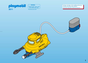 Bedienungsanleitung Playmobil set 3611 Rescue U-Boot