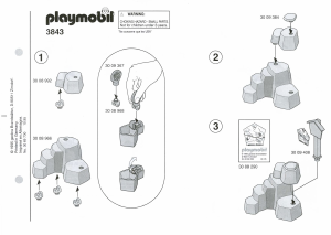 Manual de uso Playmobil set 3843 Rescue Figuras del rescate montañero