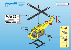 Handleiding Playmobil set 3845 Rescue Reddingshelikopter