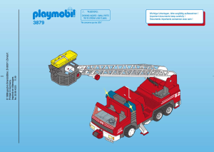 Handleiding Playmobil set 3879 Rescue Brandweerwagen