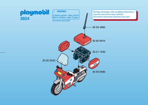 Manual Playmobil set 3924 Rescue Paramédico