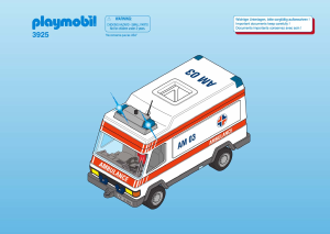 Kullanım kılavuzu Playmobil set 3925 Rescue Ambulans