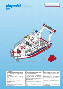 Bruksanvisning Playmobil set 3941 Rescue Räddningsbåt