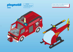 Handleiding Playmobil set 4065 Rescue Brandweerkazerne