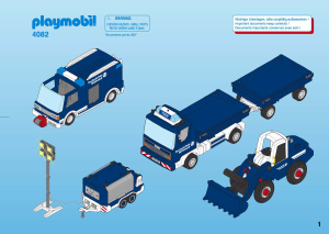 Handleiding Playmobil set 4082 Rescue Megaset wegwerkzaamheden