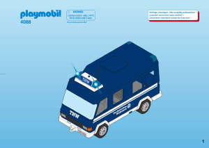 사용 설명서 Playmobil set 4088 Rescue 버스
