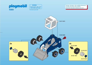 Manual Playmobil set 4089 Rescue Bobcat