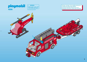 Bedienungsanleitung Playmobil set 4096 Rescue Feuerwehr-Megaset