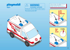 Manual Playmobil set 4221 Rescue Ambulância