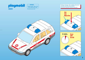 Manual de uso Playmobil set 4223 Rescue Coche de urgencias