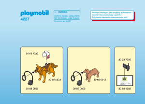Manual de uso Playmobil set 4227 Rescue Perros de rescate