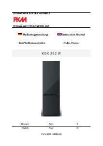 Manual PKM KGK282W Fridge-Freezer