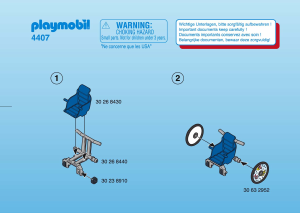 Manual de uso Playmobil set 4407 Rescue Silla de ruedas para niños