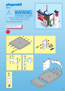 Manual de uso Playmobil set 4819 Rescue Parque de bomberos