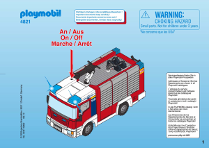 Manual de uso Playmobil set 4821 Rescue Camión de bomberos