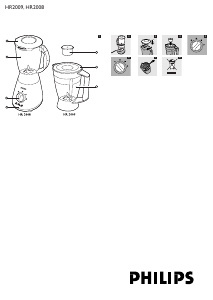 Manual de uso Philips HR2008 Batidora