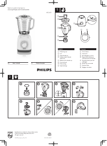 Manual Philips HR2109 Blender