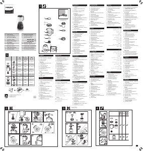 Manuál Philips HR2156 Mixér