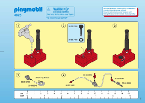 Mode d’emploi Playmobil set 4825 Rescue Pompiers et matériel d'incendie