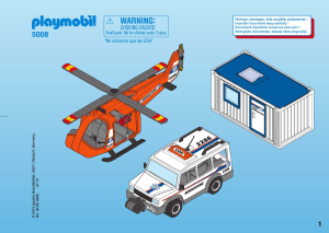 Handleiding Playmobil set 5008 Rescue Grote bergreddingsset