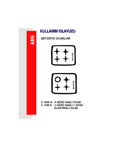 Kullanım kılavuzu AEG C1000G Ocak