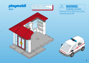 Manual de uso Playmobil set 5012 Rescue Clinica con vehículo de emergencia