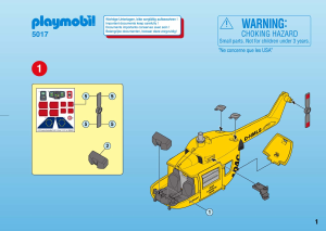 Käyttöohje Playmobil set 5017 Rescue Helikopteri