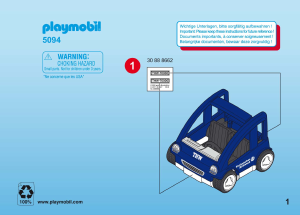 Handleiding Playmobil set 5094 Rescue Servicevoertuig