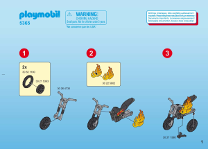 Manual de uso Playmobil set 5365 Rescue Bomberos con bomba de agua