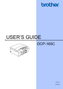 Manual Brother DCP-165C Multifunctional Printer