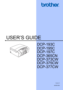 Handleiding Brother DCP-197C Multifunctional printer