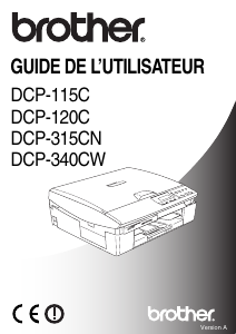 Mode d’emploi Brother DCP-340CW Imprimante multifonction