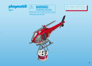 Handleiding Playmobil set 5617 Rescue Brandweerhelikopter