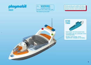 Manual de uso Playmobil set 5625 Rescue Barco