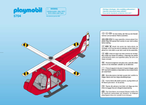 Handleiding Playmobil set 5704 Rescue Reddingshelikopter