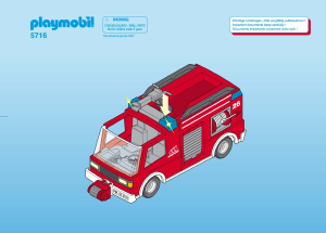 Bruksanvisning Playmobil set 5716 Rescue Brandbil