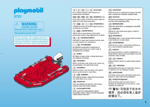 Manuale Playmobil set 5721 Rescue Barca di salvataggio