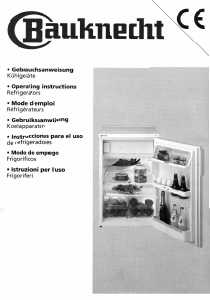 Manual Bauknecht KVA 1600/1 Refrigerator