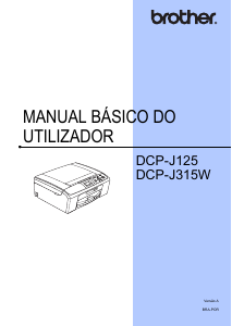 Manual Brother DCP-J125 Impressora multifunções