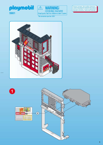 Mode d’emploi Playmobil set 5981 Rescue Caserne de pompiers