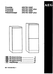 Bruksanvisning AEG A1550F Frys