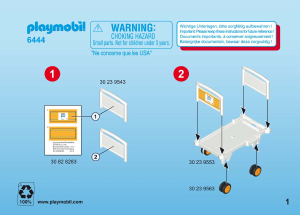 Manual de uso Playmobil set 6444 Rescue Pediatría