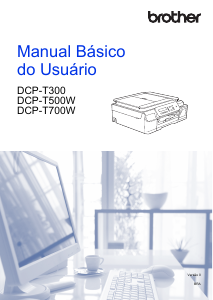 Manual Brother DCP-T500W Impressora multifunções