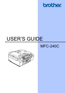 Manual Brother MFC-240C Multifunctional Printer