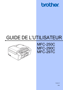 Mode d’emploi Brother MFC-250C Imprimante multifonction