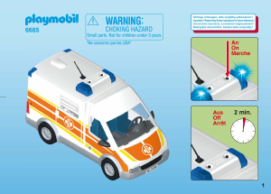 كتيب Playmobil set 6685 Rescue سياره اسعاف