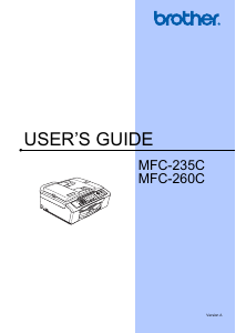 Handleiding Brother MFC-260C Multifunctional printer