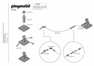 Manual Playmobil set 7191 Rescue Firefighters accessories