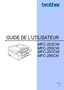 Mode d’emploi Brother MFC-295CN Imprimante multifonction