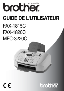 Mode d’emploi Brother MFC-3220C Imprimante multifonction